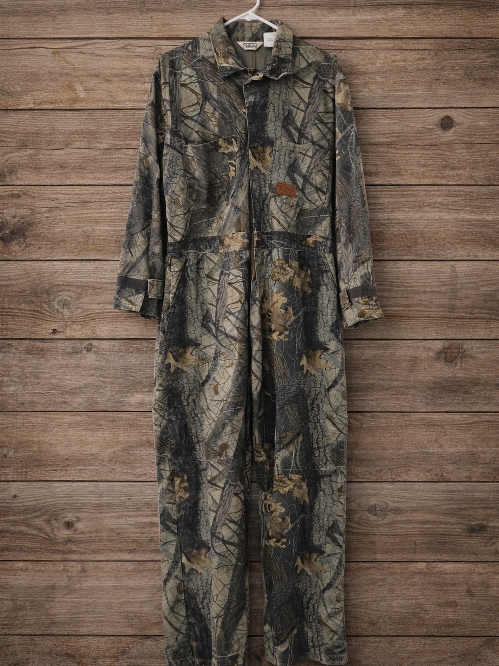 Walls Realtree Camo Utility Jumpsuit in Olive/Tan